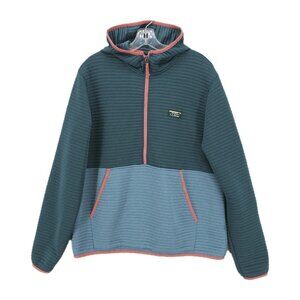 L.L. Bean Men's Airlight Knit Pullover Hooded Colorblock Slightly Fitted LARGE